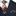 Black, Orange Plaid Tie and Square Main View