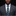 Man wearing a gray suit with a blue striped tie against a black background