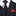 Main: Black Silk with Wreath Reindeer Tie and Accenting Square