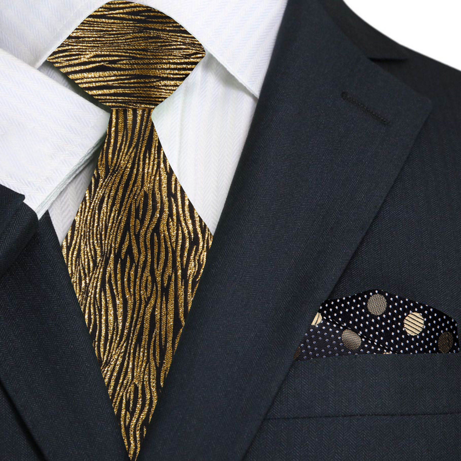 Golden Zebra Necktie