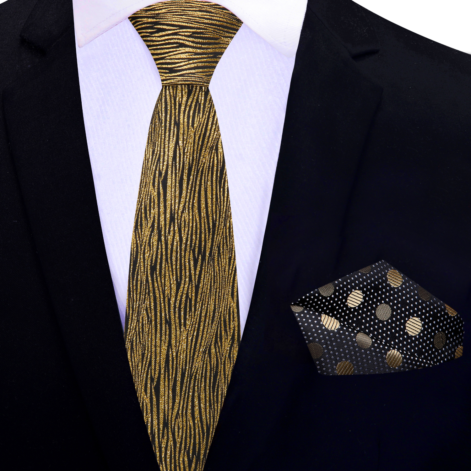 slim fit dress slacks Deco Curves Necktie