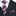 Black suit with a plaid tie and matching pocket square
