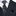 Black, Grey Floral Necktie and Accenting Square