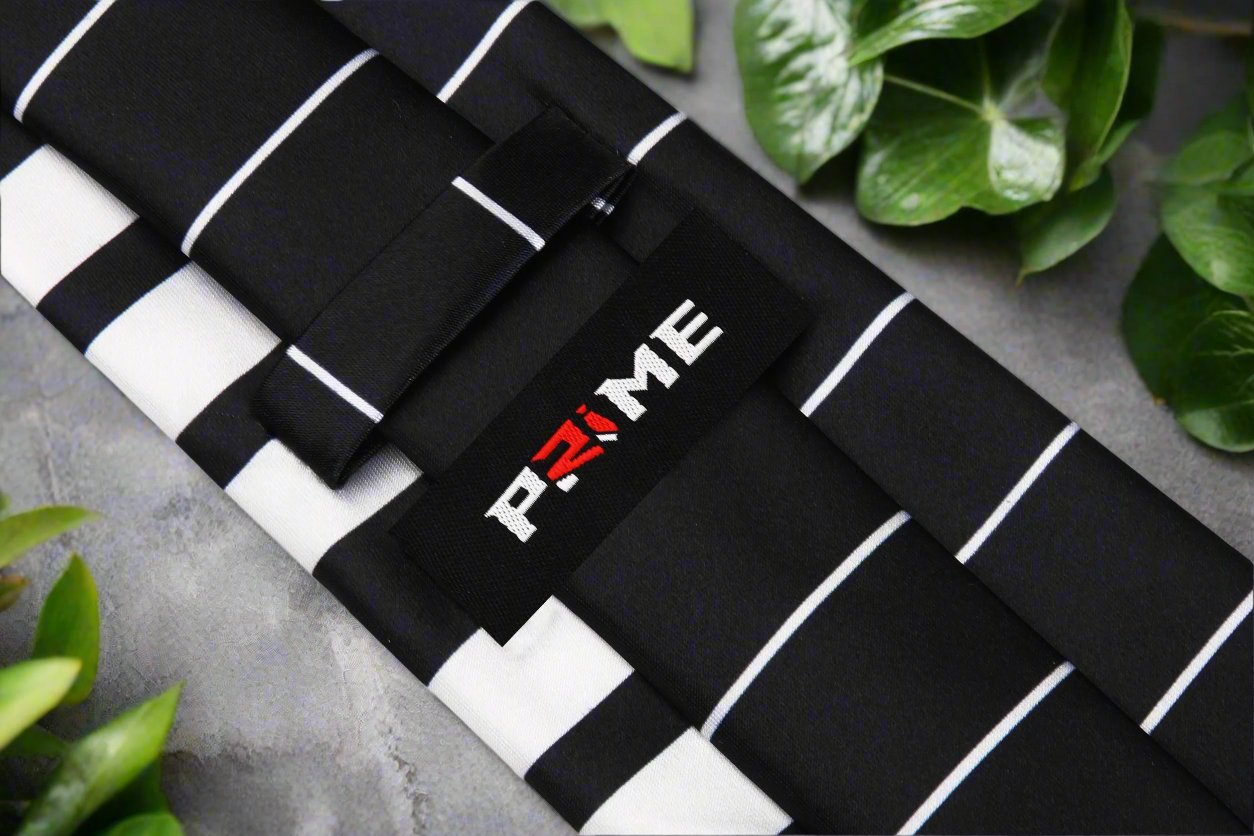 Black, White Piano Keys Necktie  