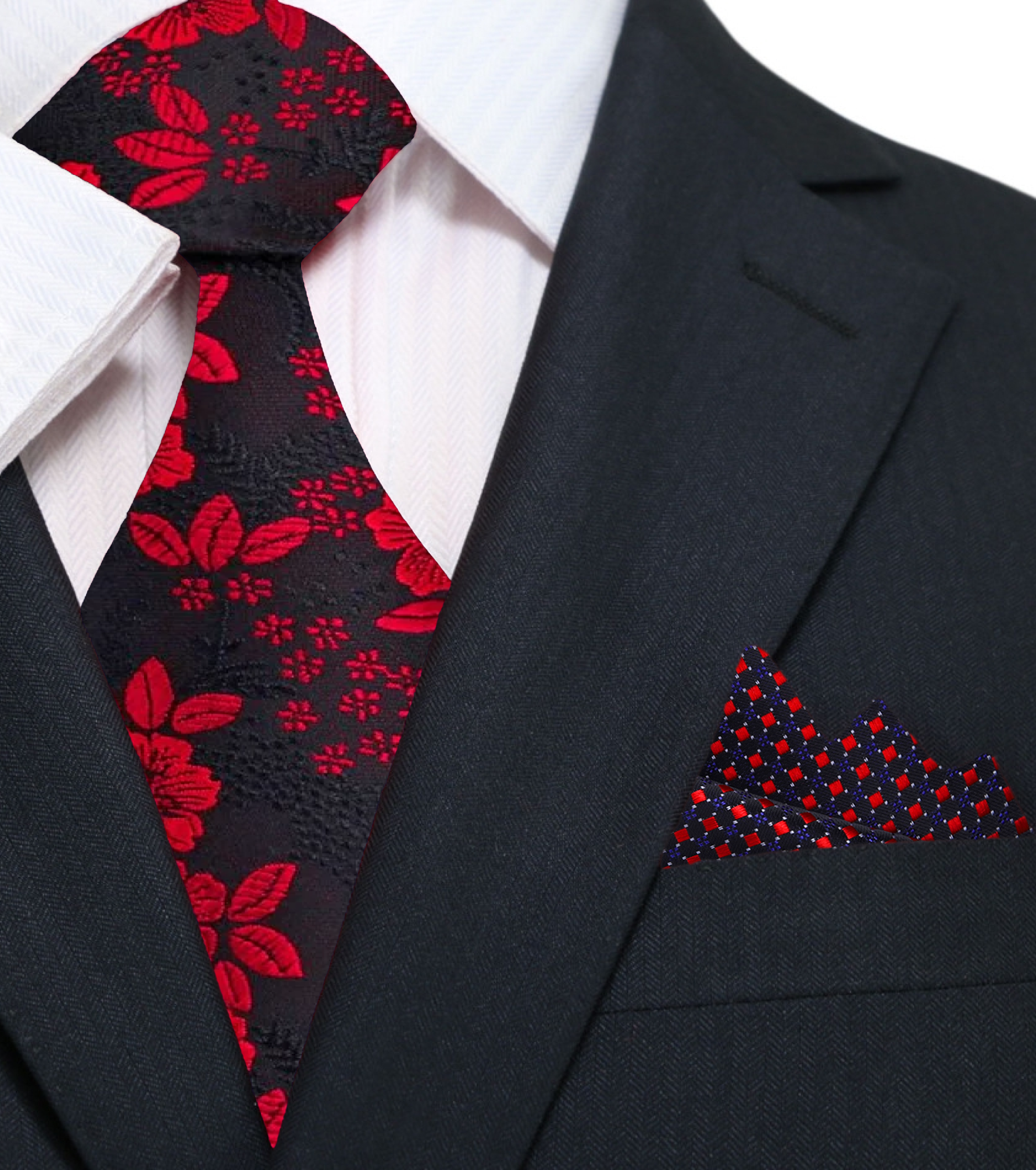 Original Floral Necktie Necktie & Accenting Square / Regular (60