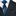 Main: Shades of Blue and Grey Abstract Fire Necktie and Charcoal with Blue Medallion Square