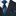 Premium: Shades of Blue and Grey Abstract Fire Necktie and Charcoal with Matching Square