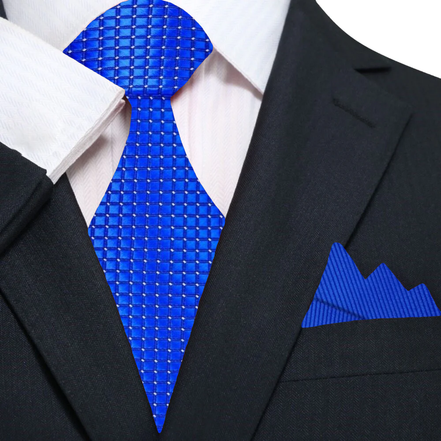 Blue Necktie and Square