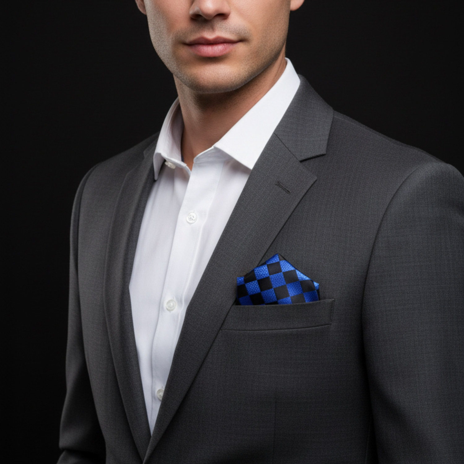 Geometric Squares Pocket Square