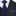 Blue Necktie and Accenting Square