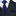 Classic View: A Dark Blue Small Geometric Diamond With Small Dots Pattern Necktie With Pocket Square