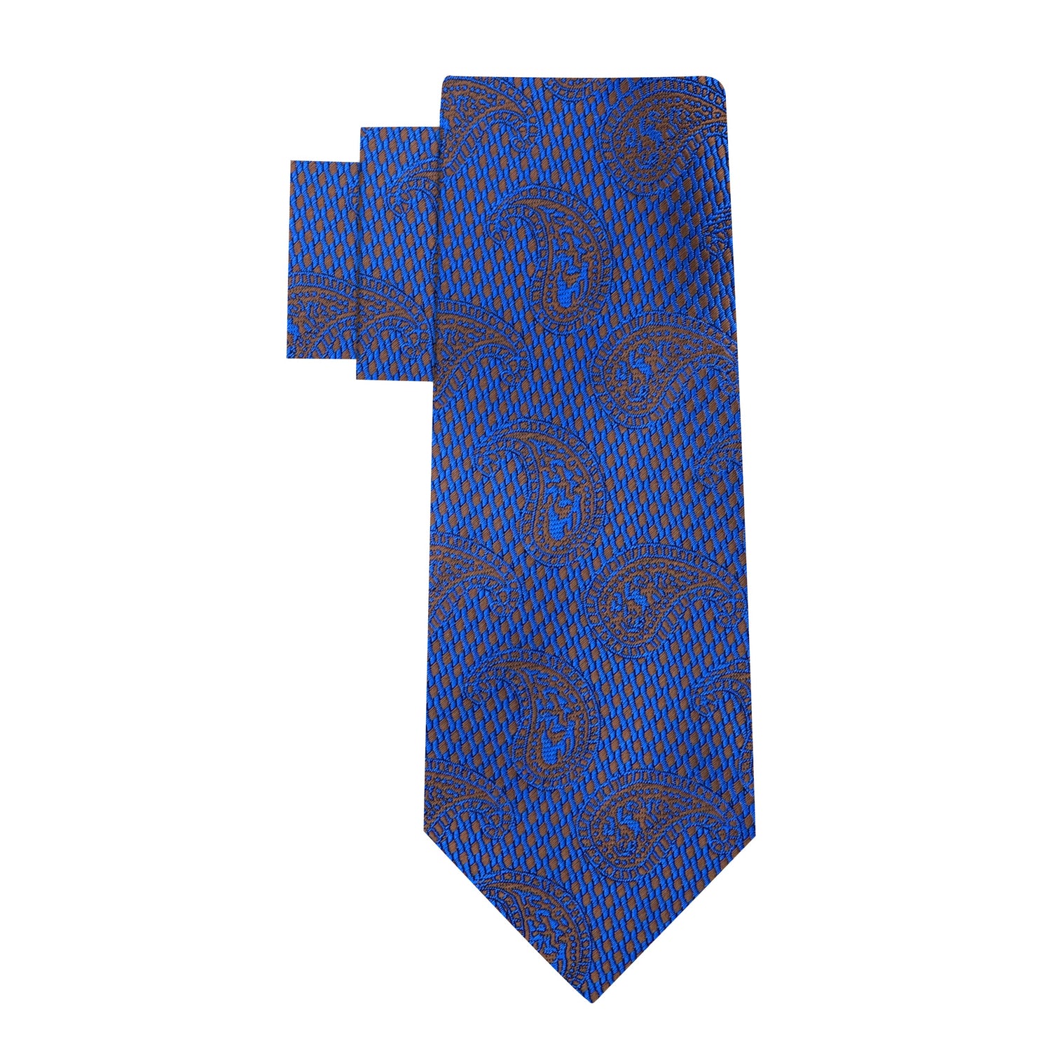 Alt View: Blue, Brown Paisley Necktie