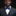 Blue Stripe Bow Tie and Square on Man