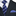 Blue Plaid Necktie and Square and Accenting Square