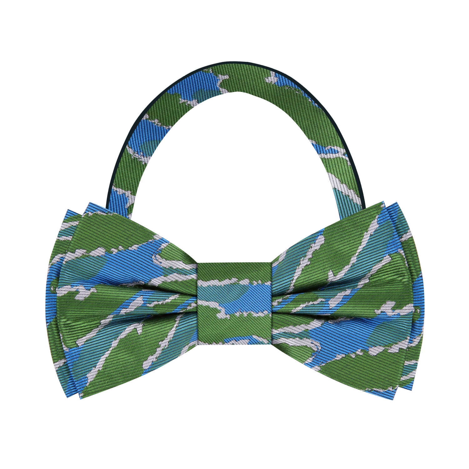 Blue Green Abstract Galápagos Bow Tie Pre Tied