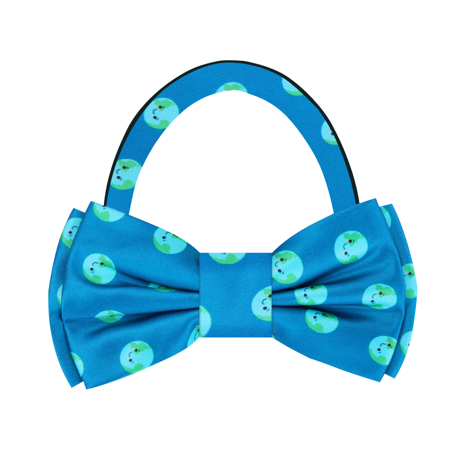 Light Blue, Green Earth Day Bow Tie Pre Tied