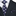 Blue, Grey Circles Necktie and Square