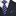 Main: Blue, Grey Stripe Tie and Pocket Square