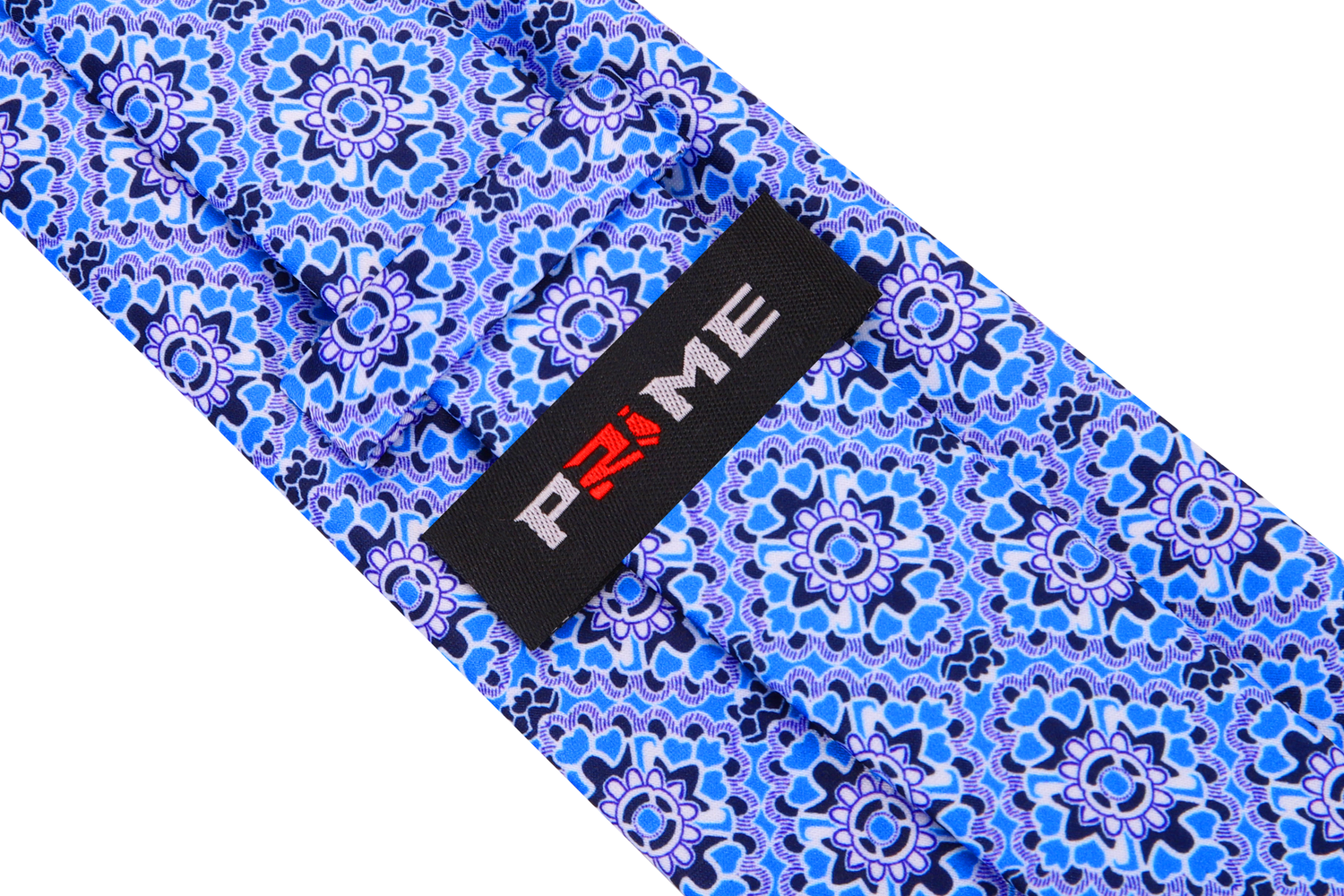 Tie Keep: Blue Mosaic Necktie