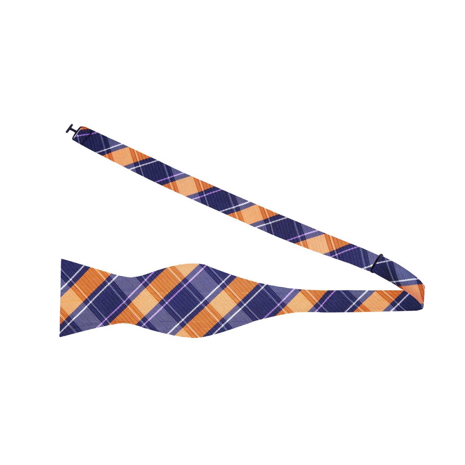 Purple, Orange, Blue Plaid Bow Tie