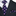 Navy blue tie with pink polka dots and matching pocket square on a suit.