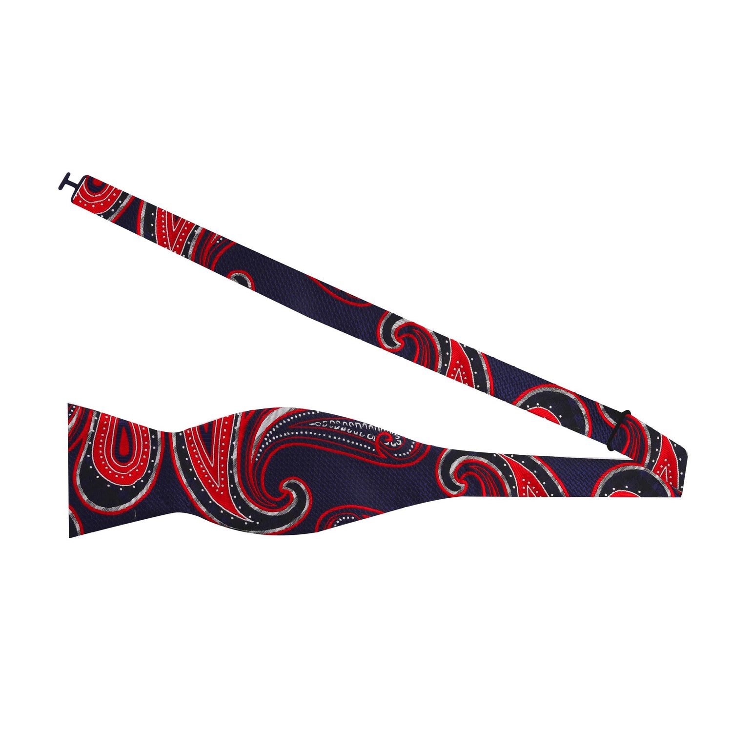 Blue & Red Prince of Paisley Self-Tie Bow Tie