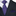 Blue Red Geometric Necktie and Square
