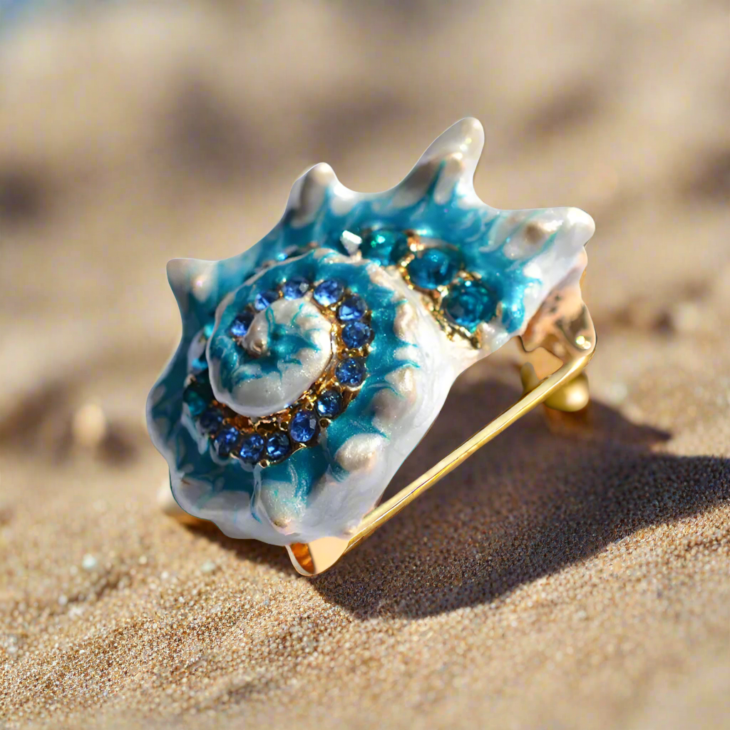 Conch Shell Lapel Pin