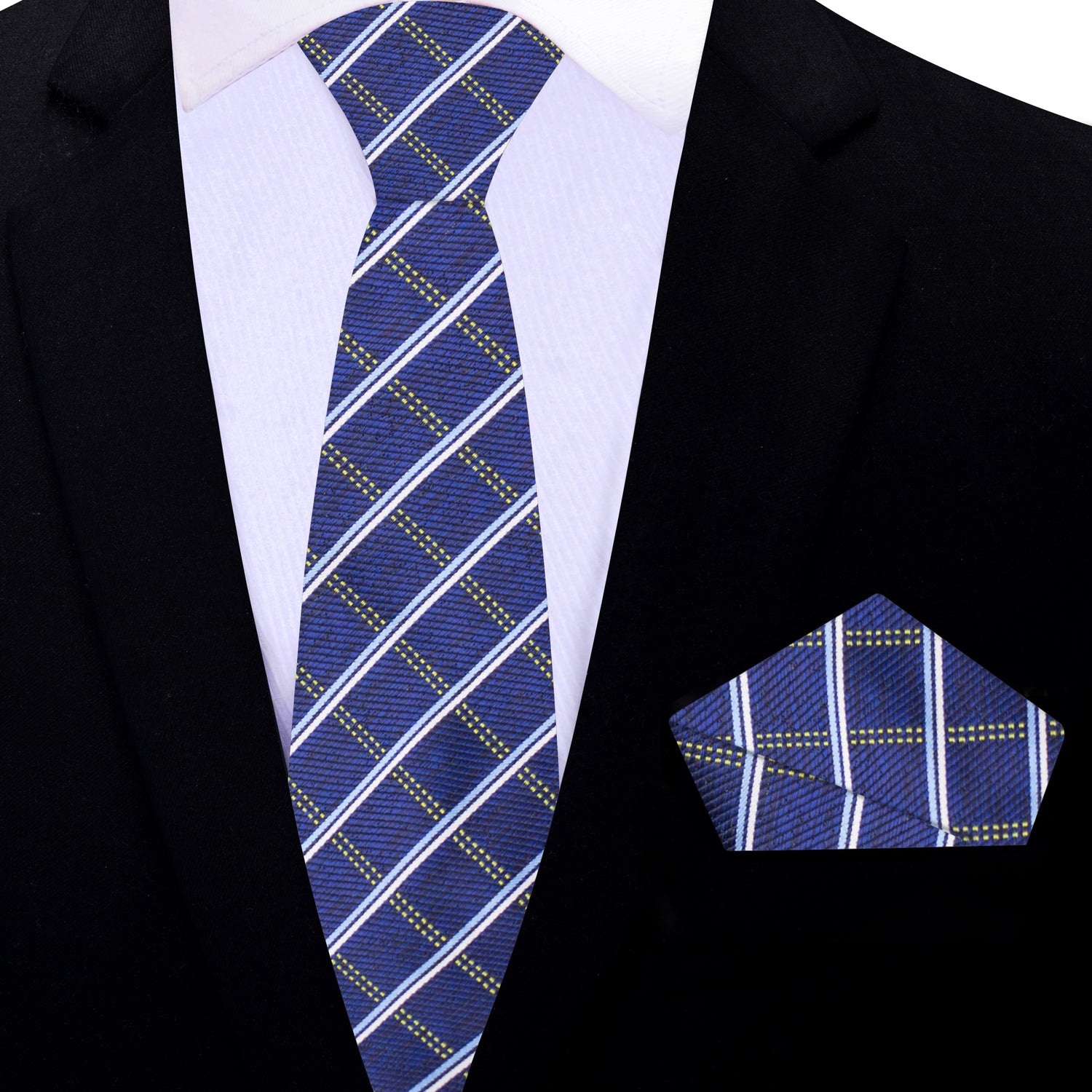 Blue Divine Plaid Necktie