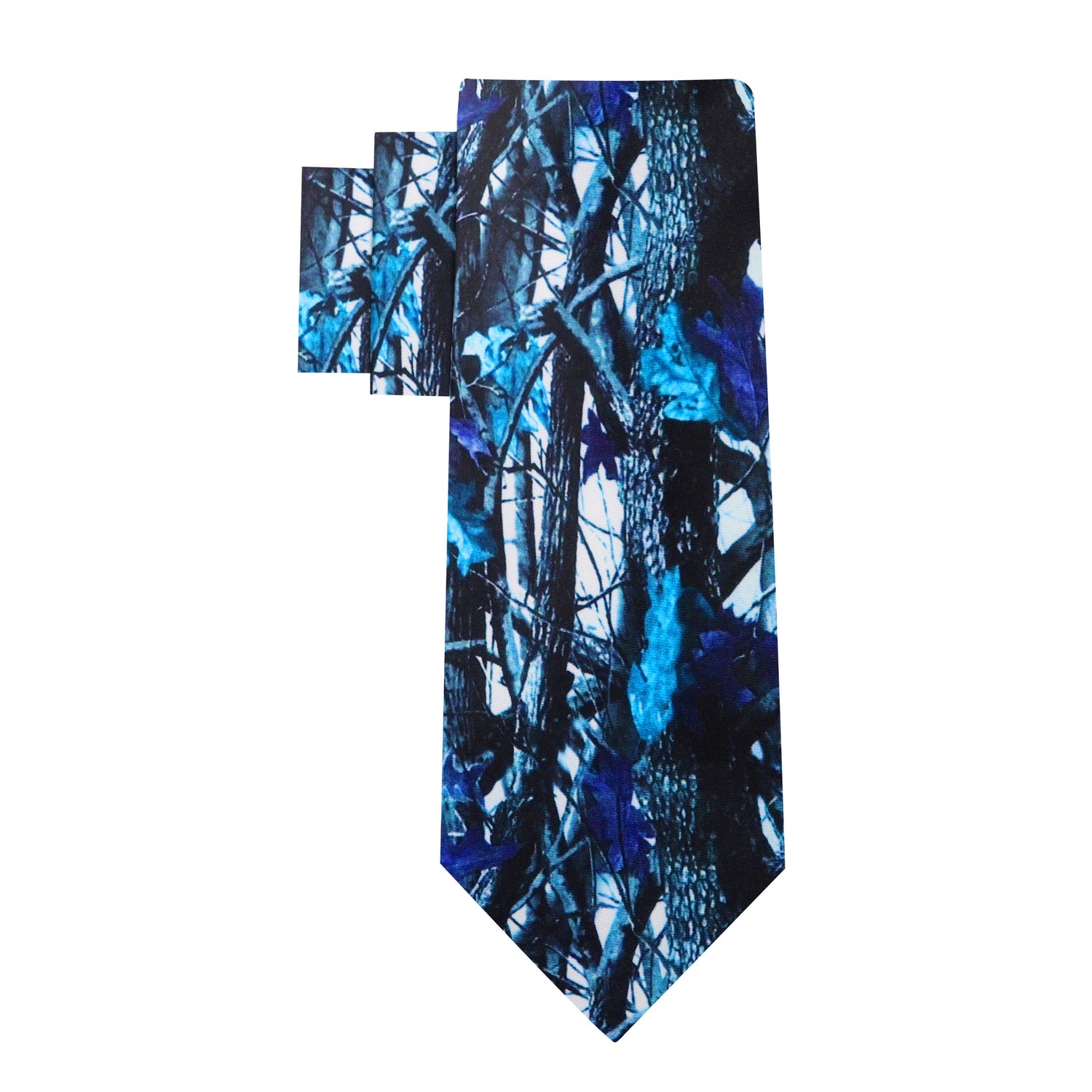 Alt View: Blue Camouflage Necktie