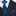 Blue, Yellow Abstract Tie and Pocket Square