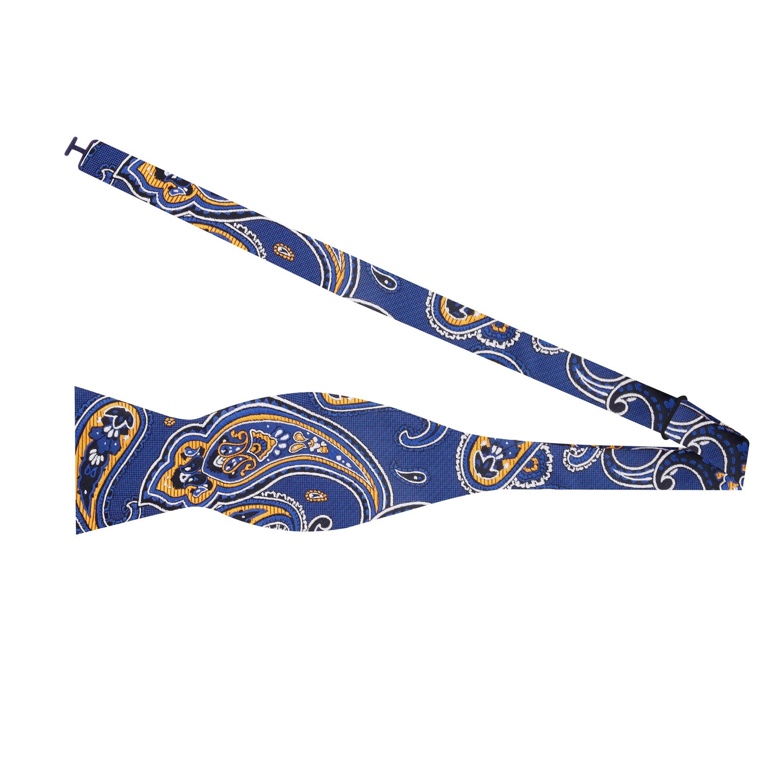 Self Tie: Blue Paisley Bow Tie  
