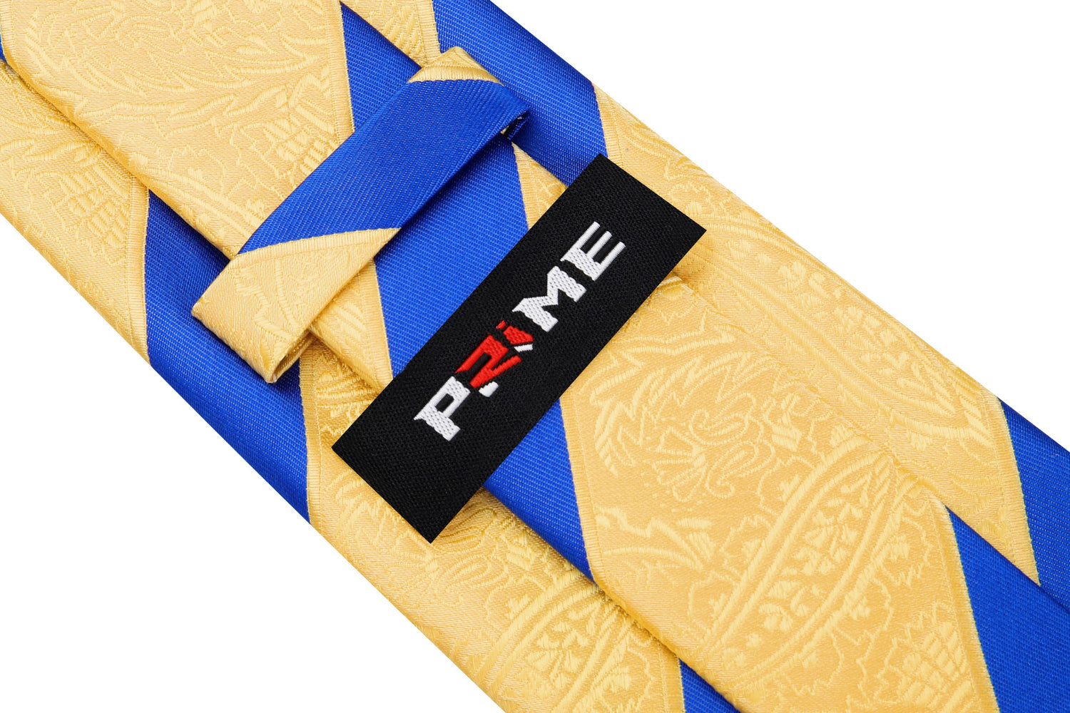 Yellow Gold Paisley Texture Necktie Keep