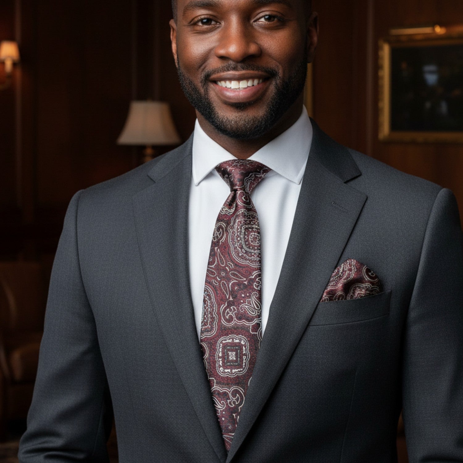 Brown Paisley Necktie | Brown Paisley Tie