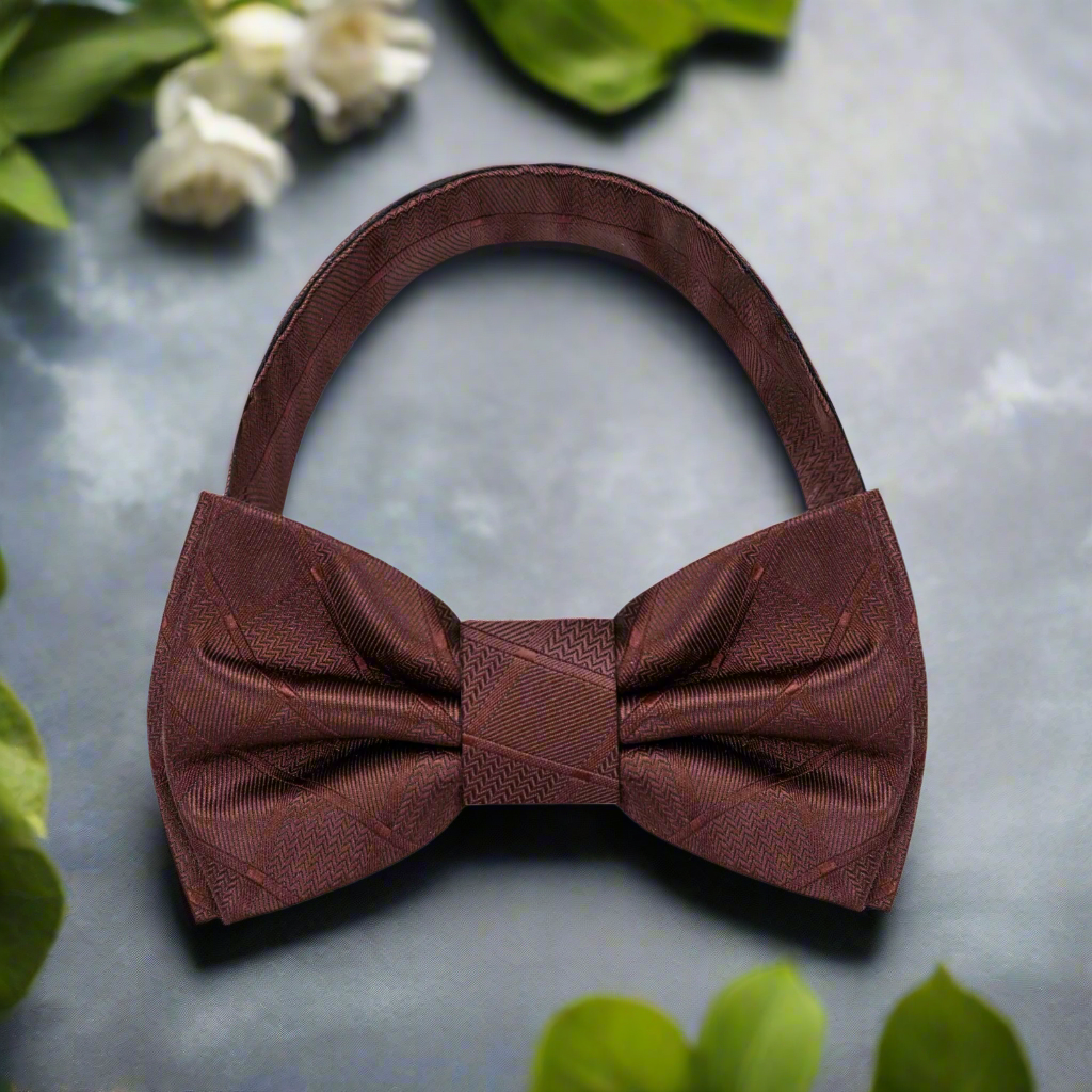 Pre Tied Brown Bow Tie