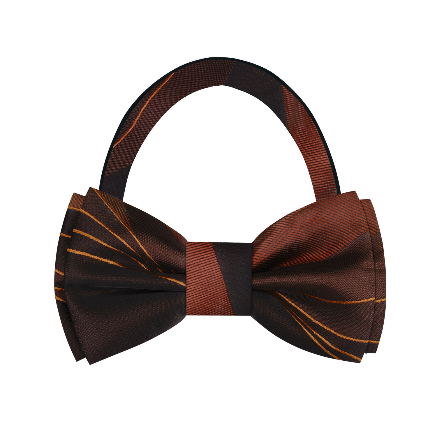 Shades of Brown Seam Route Bow Tie