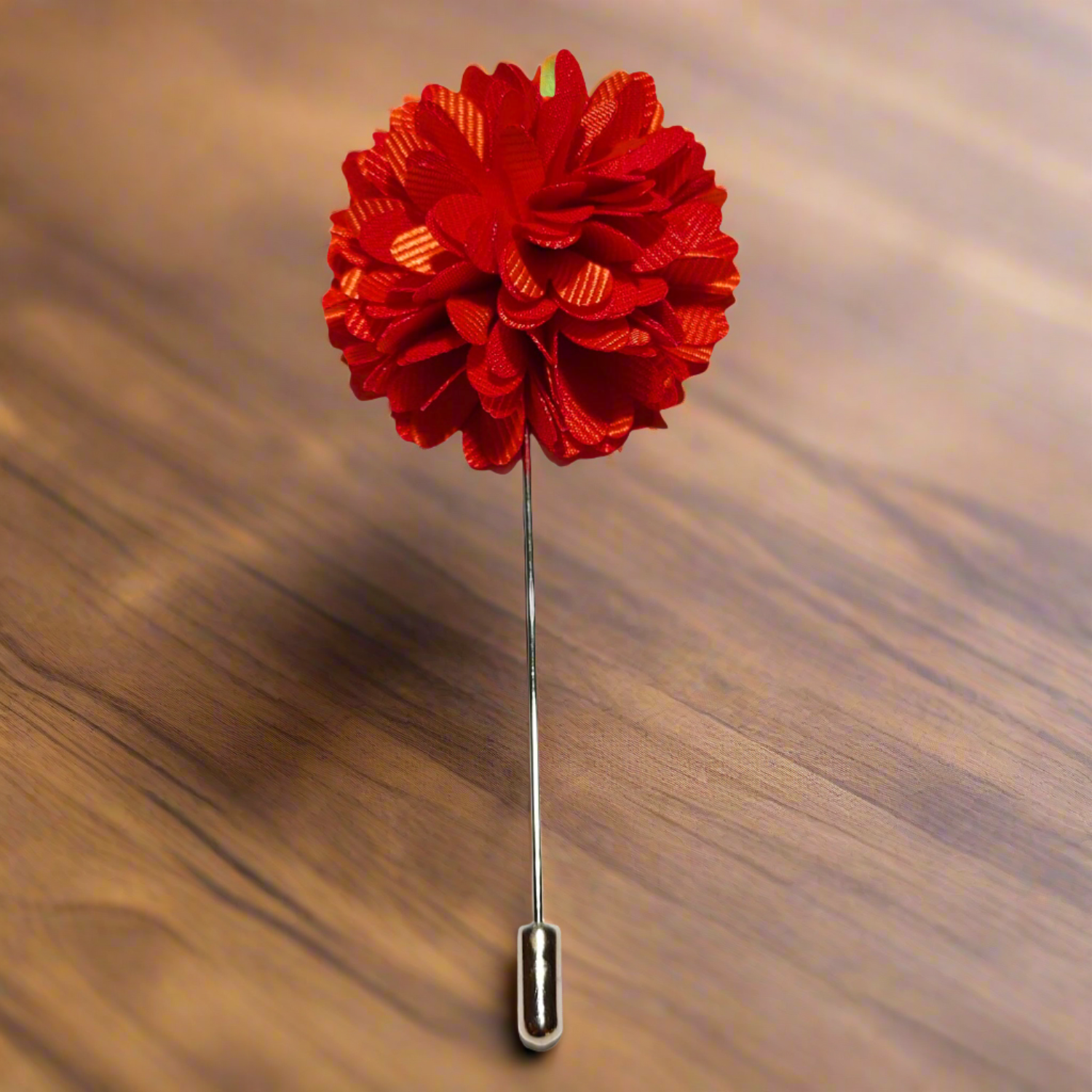 Burnt Orange Blossom Lapel Pin