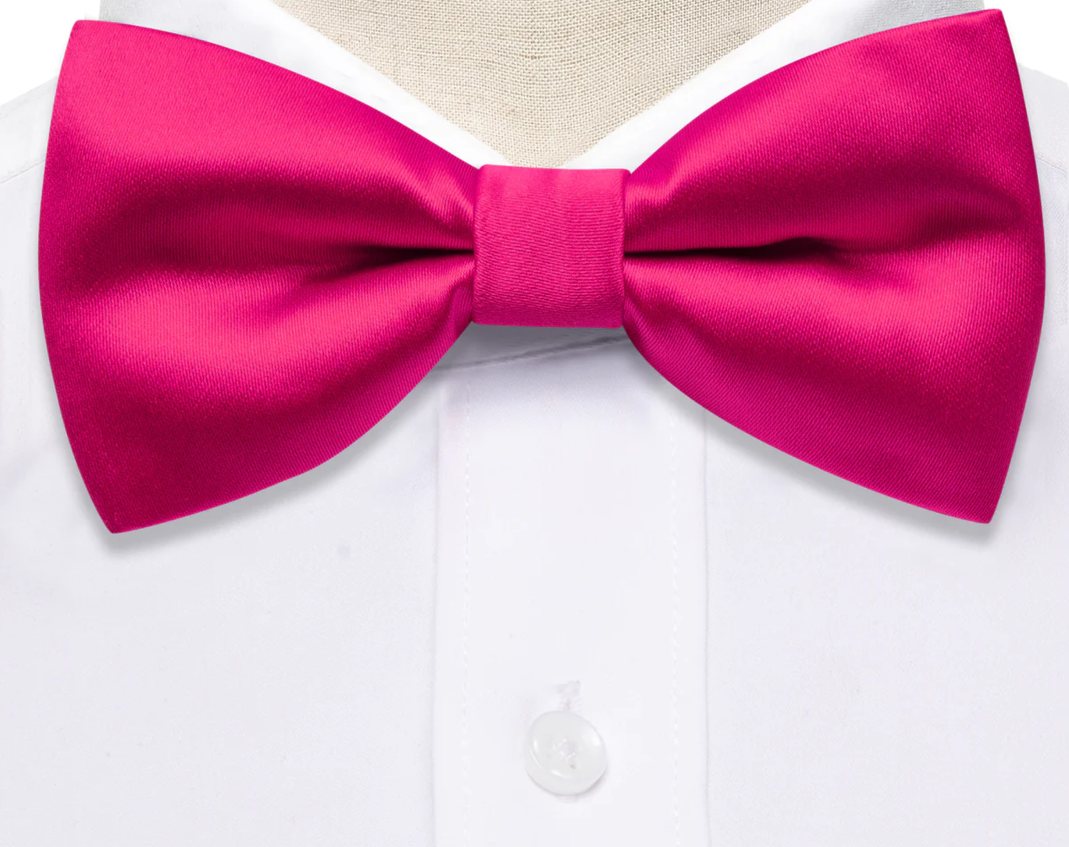 Cerise Pink Bow Tie