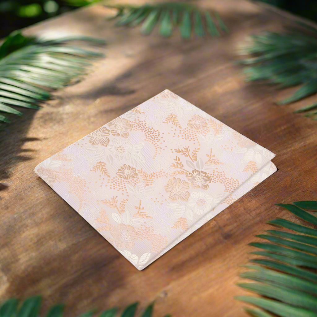 Champagne Floral Square