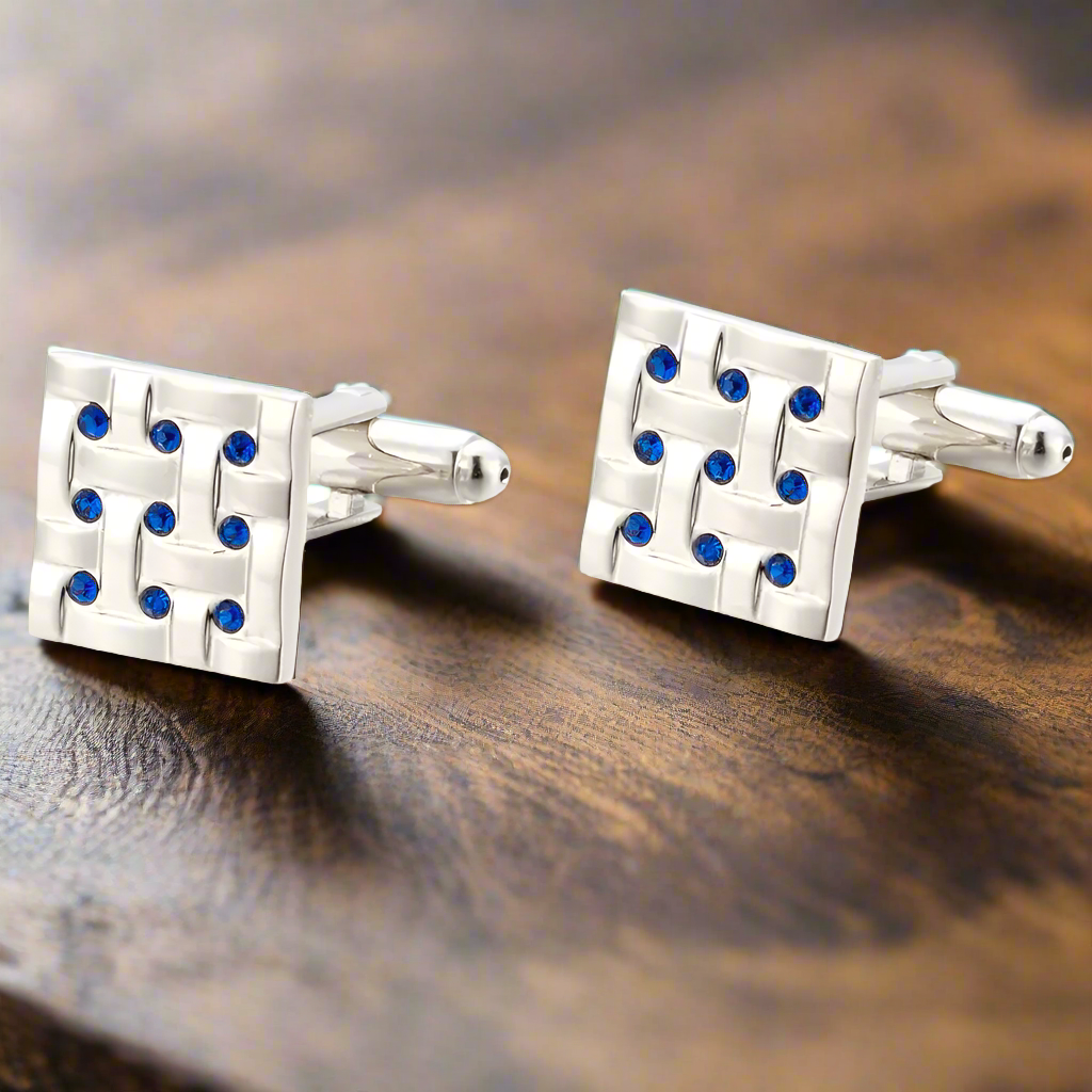 Chrome Square Cufflinks