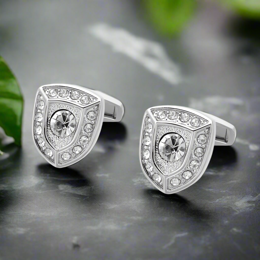 Chrome Shield Cufflinks 2