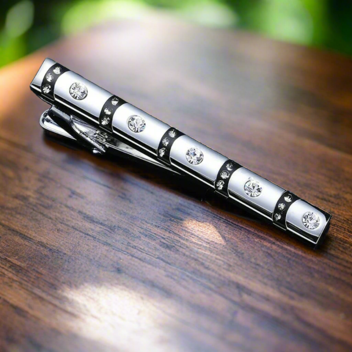 Chrome Gem Tie Bar