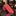 Red Small Flowers Tie Thin