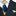 Blue, Yellow, Orange, Brown, Green abstract tie and square
