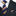 Blue Gold Stripe Tie and Square||Dark Blue, Brass