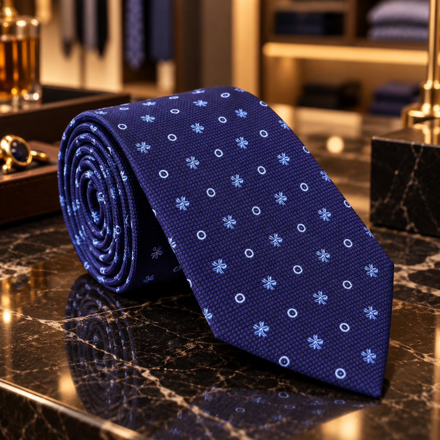 Dark Blue  Necktie
