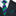 A Dark Blue, Green Stripe Pattern Necktie, With Matching Pocket Square
