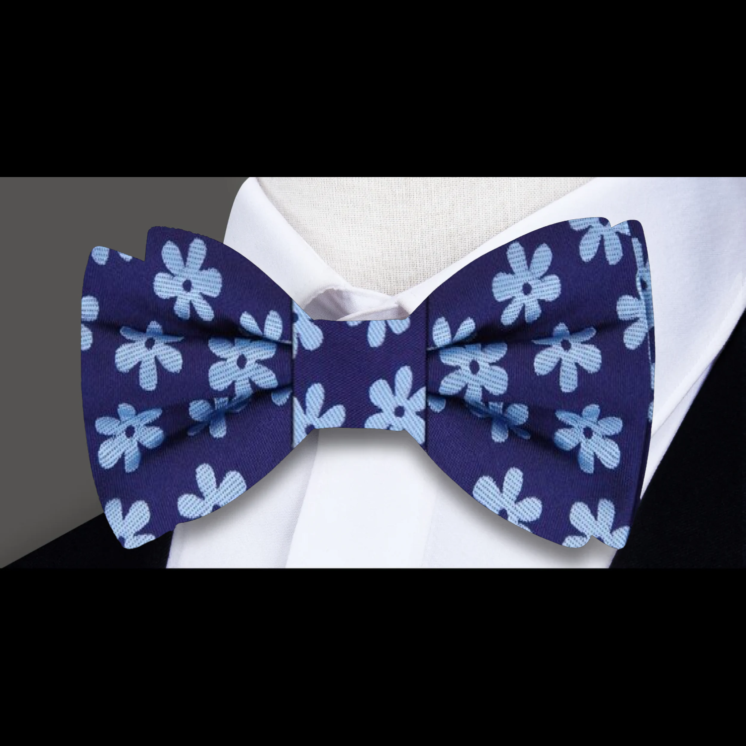 Blue Daisies Bow Tie