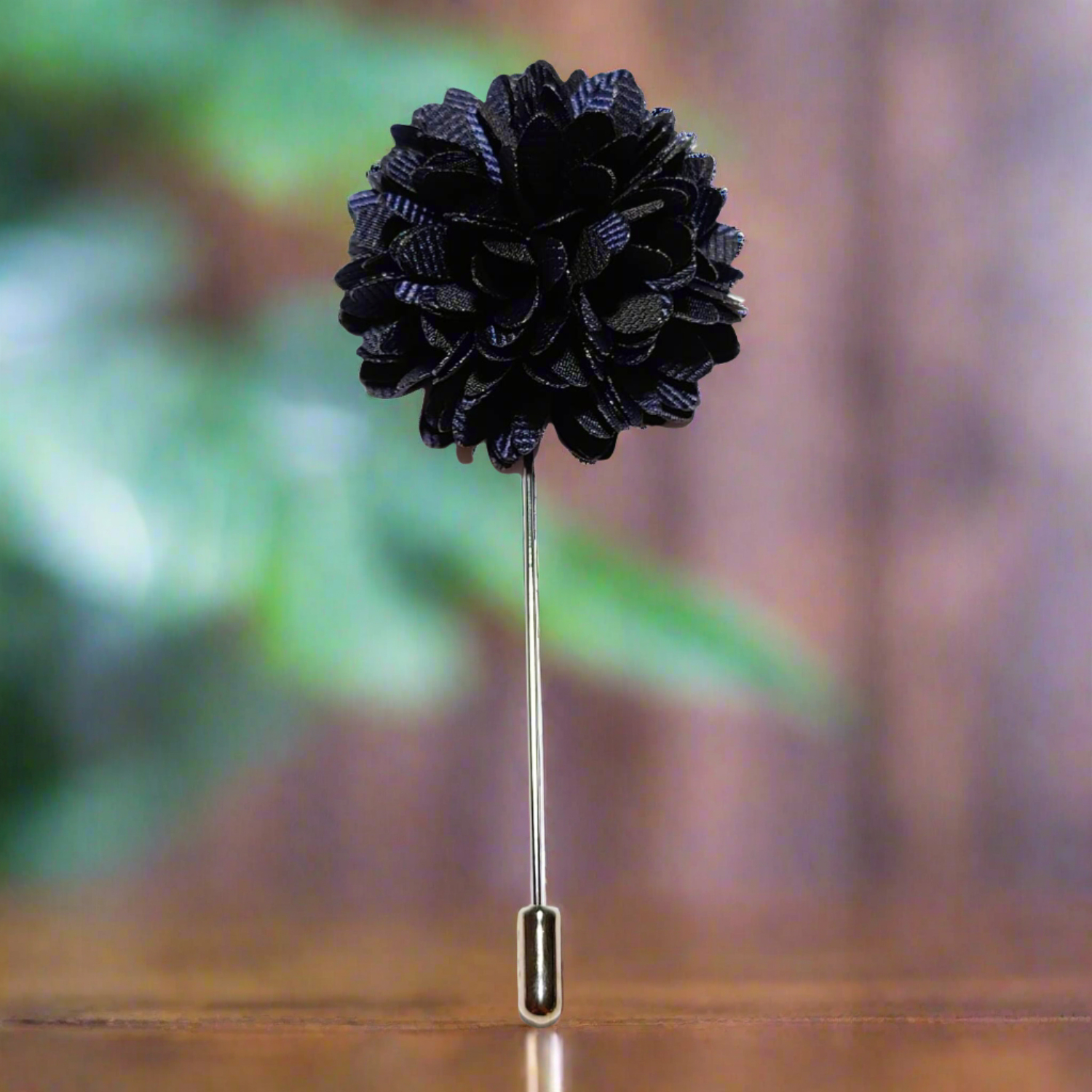 Dark Blue Blossom Lapel Pin