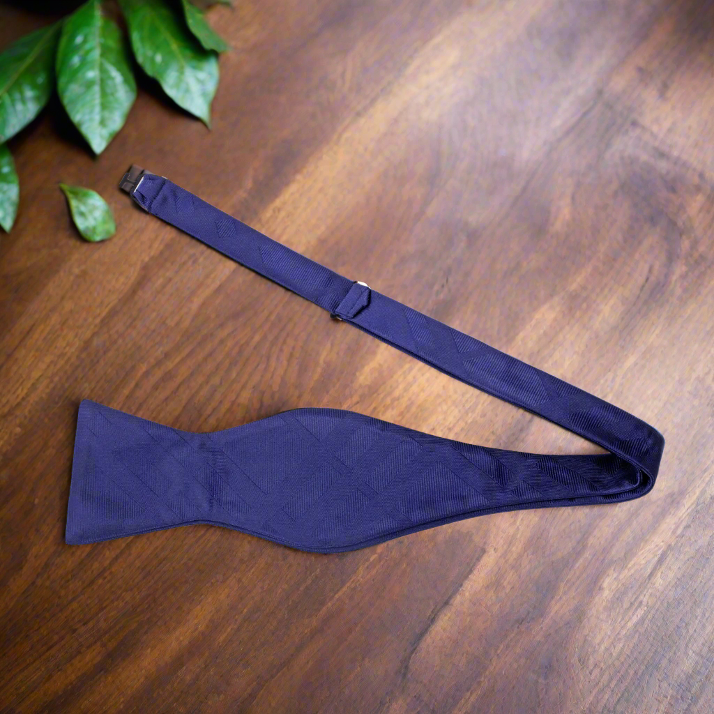 Blue Self Tie Bow Tie